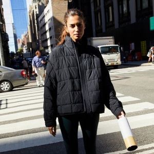 Free people pippa packable puffer coat size small black